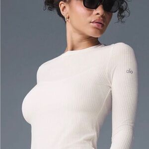 NWT ALO Yoga Seacoast Ribbed Long Sleeve